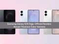 Samsung Galaxy S25 Edge: Official Renders Reveal Titanium Color Variants