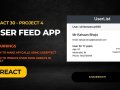 React 30-Project 4: Building a User Feed App with React.js